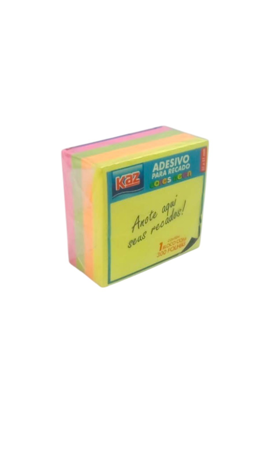 BLOCO ADESIVO 51X51 KAZ NEON